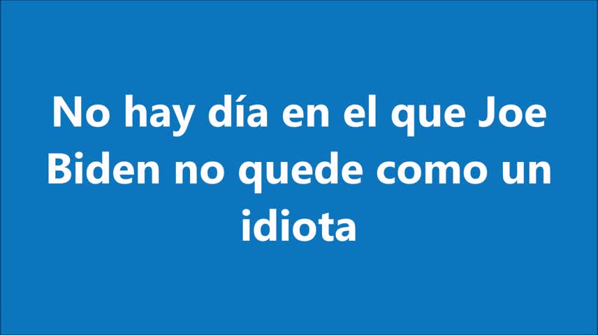 No hay día en el que Joe Biden no quede como un idiota