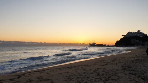 Sunrise of the Jungdongjin, Korea South