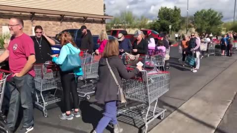 Here's what Friday morning at a neighborhood Costco looks like