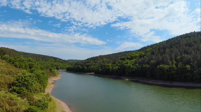 We look up in the canyon