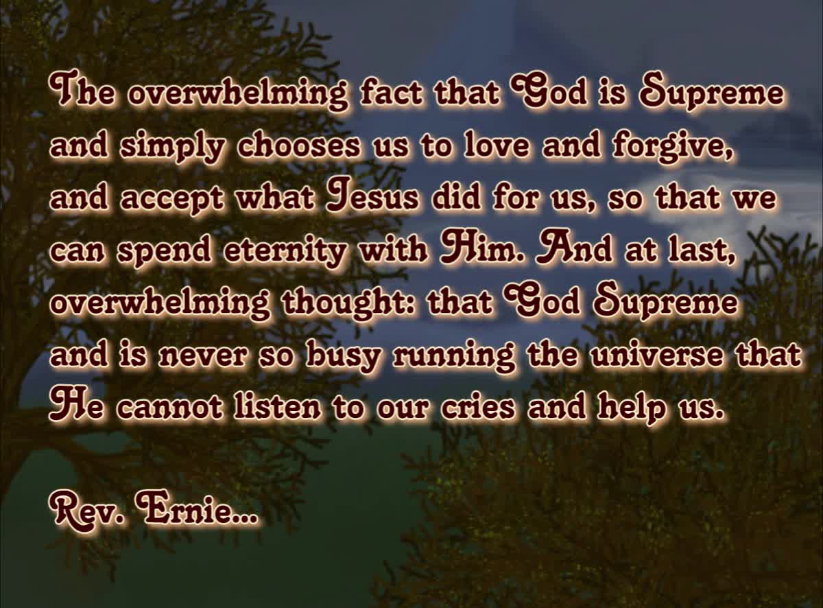 Daily Message from Rev. Ernie, April 3 2022