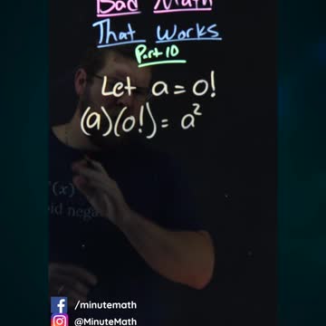 Bad Math That Works (Bad Math Proof) | Part 10 | Minute Math #shorts