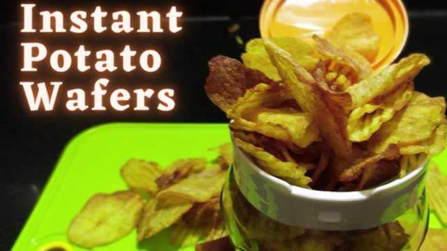 Instant Potato Chips | Aloo Chips | Crunchy Instant Wafers