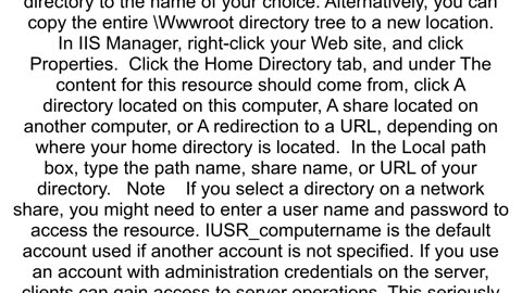 change iis localhost from C to D