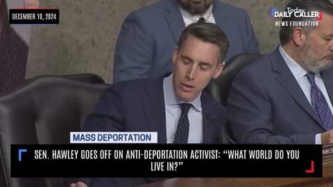 "What World Do You Live In?": Sen. Hawley GOES OFF on Anti-Deportation Activist