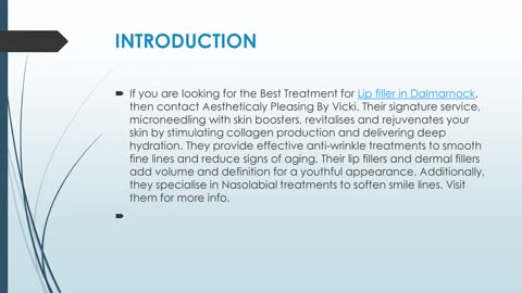 Get The Best Lip filler in Dalmarnock.