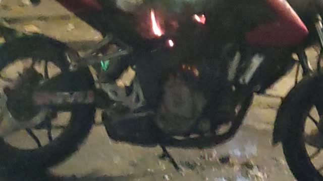 Just I am driving my bike fairing on road.