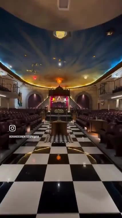 INSIDE A NEW FREEMASON LODGE ₪ IN THE SOUTHERN BRAZILIAN CITY OF CURITIBA