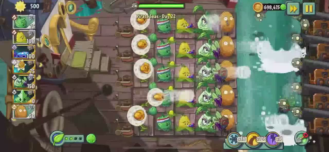 Plants vs Zombies Pirate Seas - Day 22