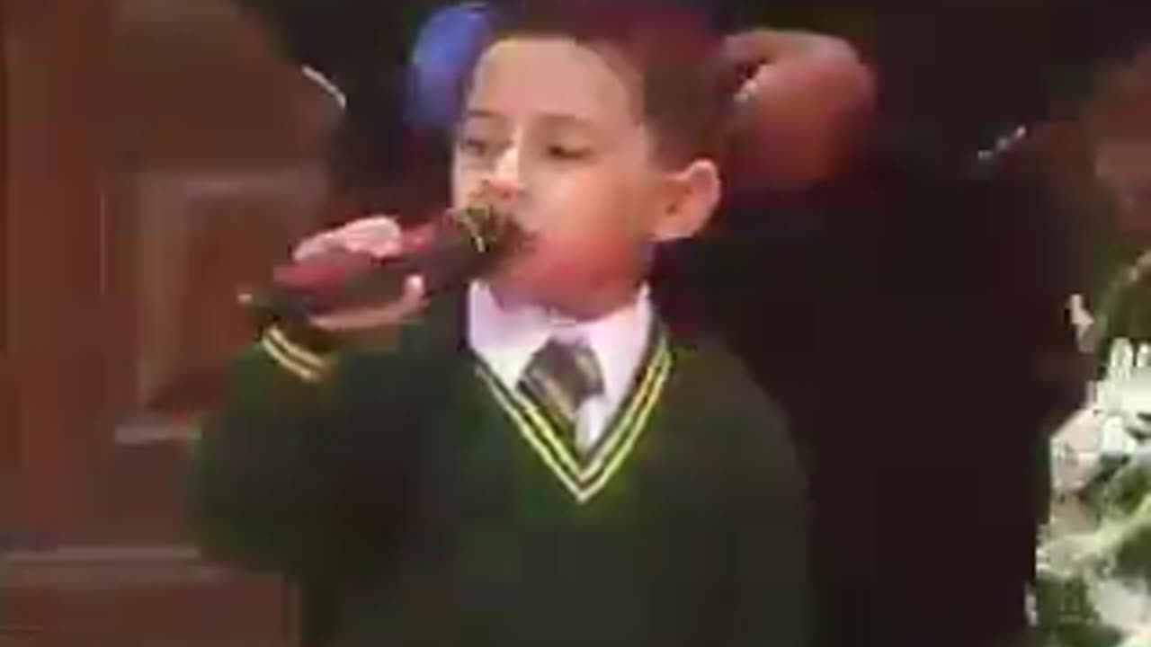 What a confidence this Army Officer's son!