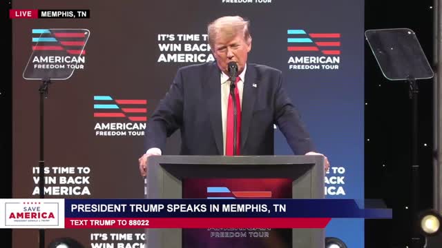 President Donald Trump Speech in Memphis, Tennessee- June 18, 2022