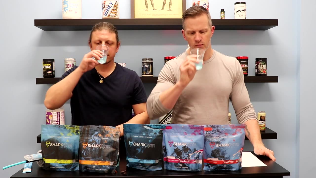 SharkBite Hydration Packets Berry Rush Review & Taste Test