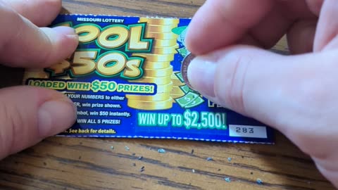 Will I win big . MO Lottery cool 50's