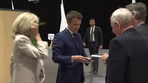 FRANCE VOTES: President Macron has already cast his vote