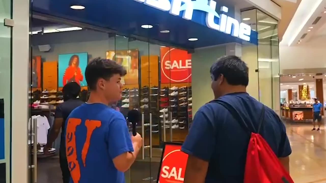 Fan getting shoes...