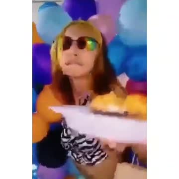 Happiness that gives a child's party