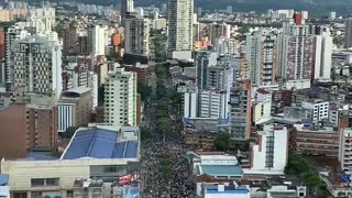 Avance de la protesta 5M al parque Turbay