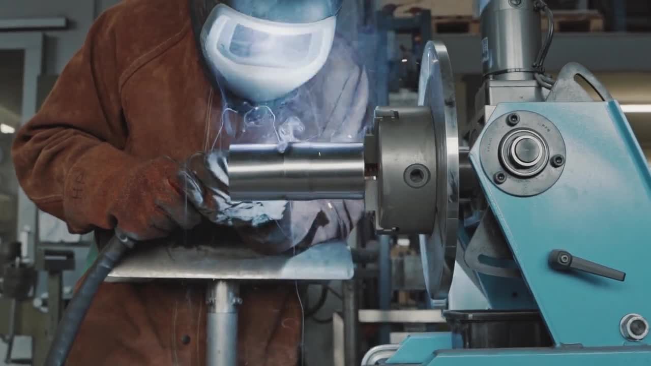 MIG welding with positioner