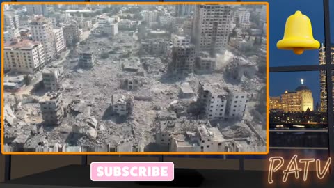 #RealityTV 📺 - #Drone Footage of Aftermath of #Israel Bombing Gaza 💣 ♥️ #WWIII