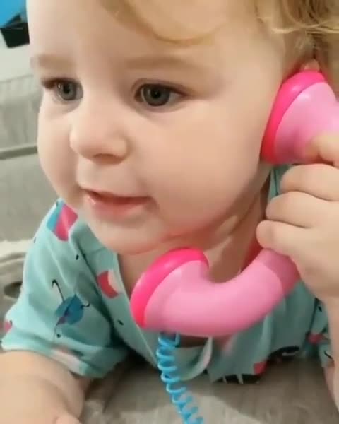 Cute girl talking with phone