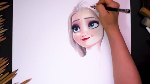 Draw Long Flowing Hair For Aisha