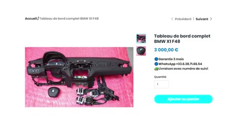 ALLOMOTEUR.COM - Tableau de bord complet BMW X1 F48