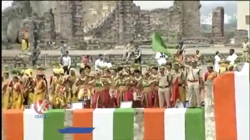 Cultural Programs At Golkonda Fort - 76th Independence Day Celebrations - V6 News