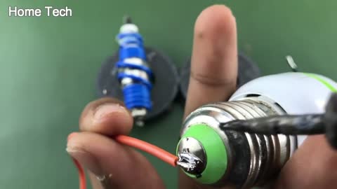 Make Electric Free Energy Using Magnet With Spark Plug