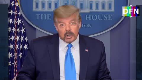 Exotic Trump with big mustache deepfake #trump