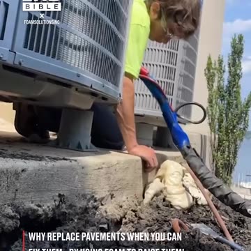 Satisfying Foaming Pavement