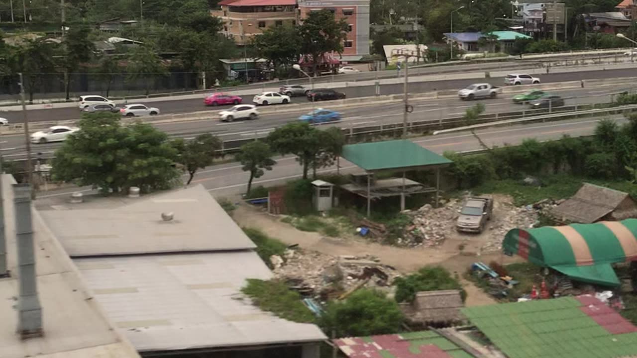 View outside BTS in Bangkok, Thailand