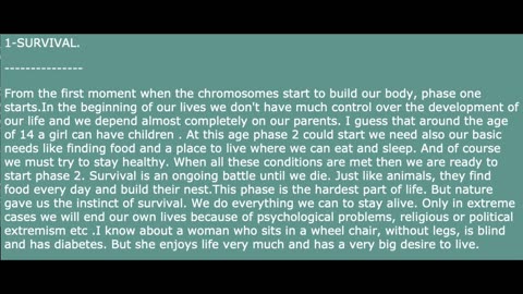 What is the purpose of life.