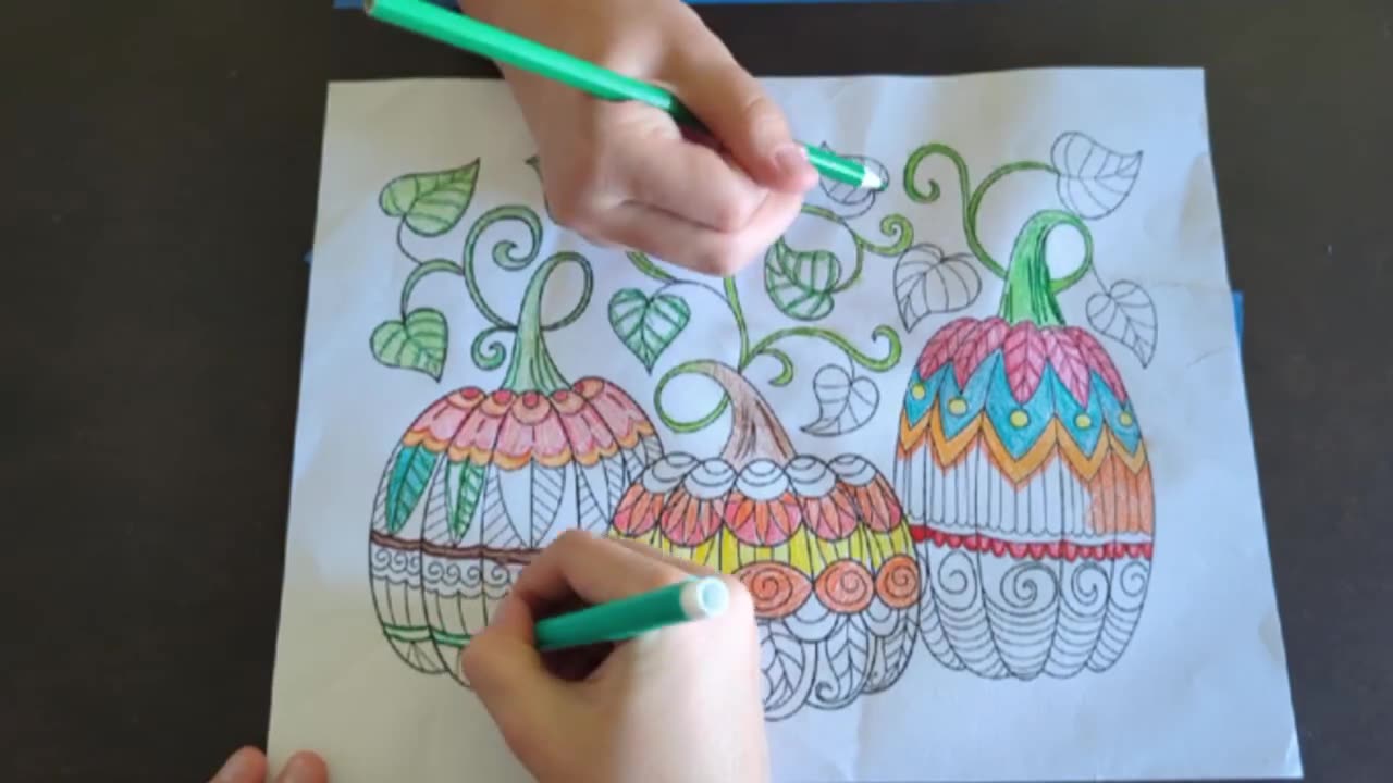 pumpkin coloring video