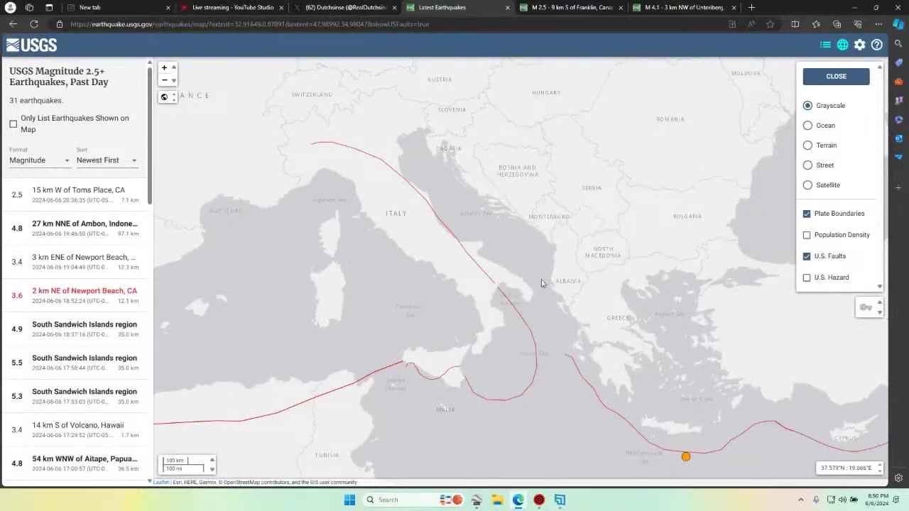 "FULL seismic update forecast"