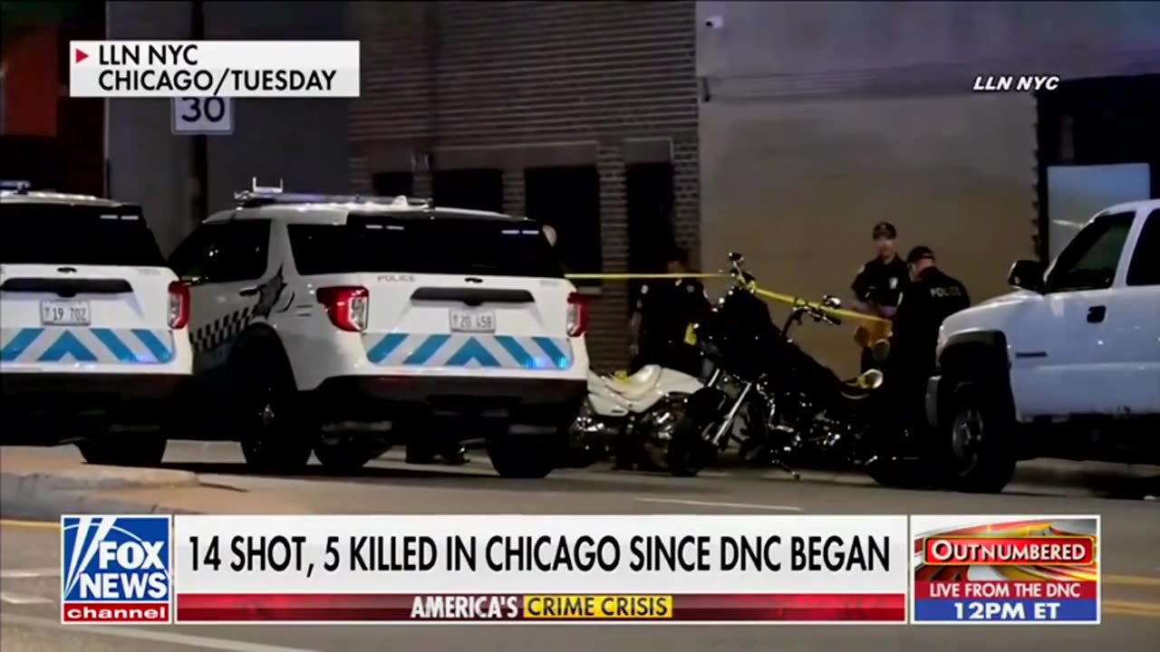 Since the DNC began on Monday, 14 people have been shot and five killed