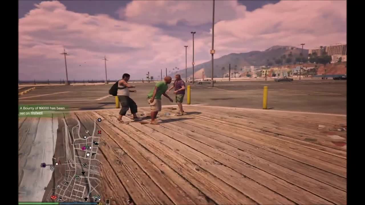 GTAV Online - Starting Fights Between NPC's