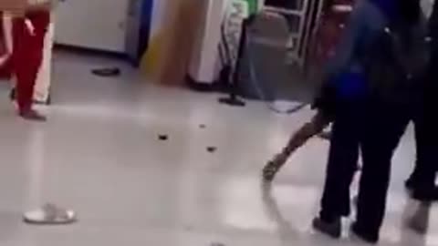 THE WALMART WAR ZONE - I WISH SHE HAD PUT PANTIES ON THIS MORNING. A FIRE EXTINGUISHER? REALLY?