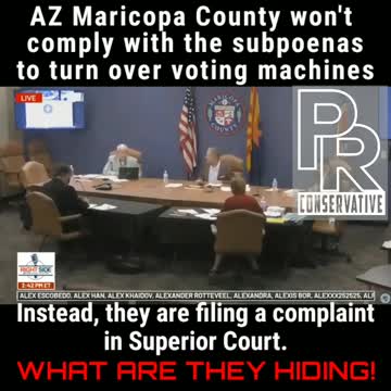 AZ refuses subpoena of investigating voting machines