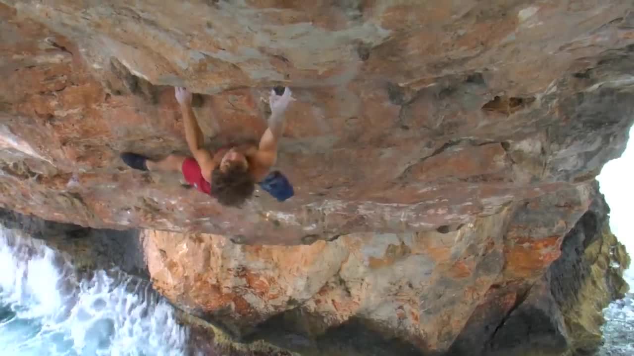 Chris Sharma's Most Spectacular Climb! First Ascent of Es Pontás, Mallorca-3