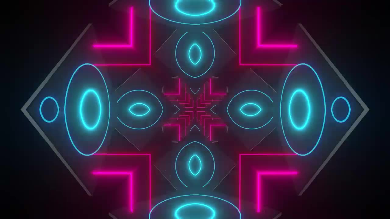 Blue and pink neon lights, Vj loop