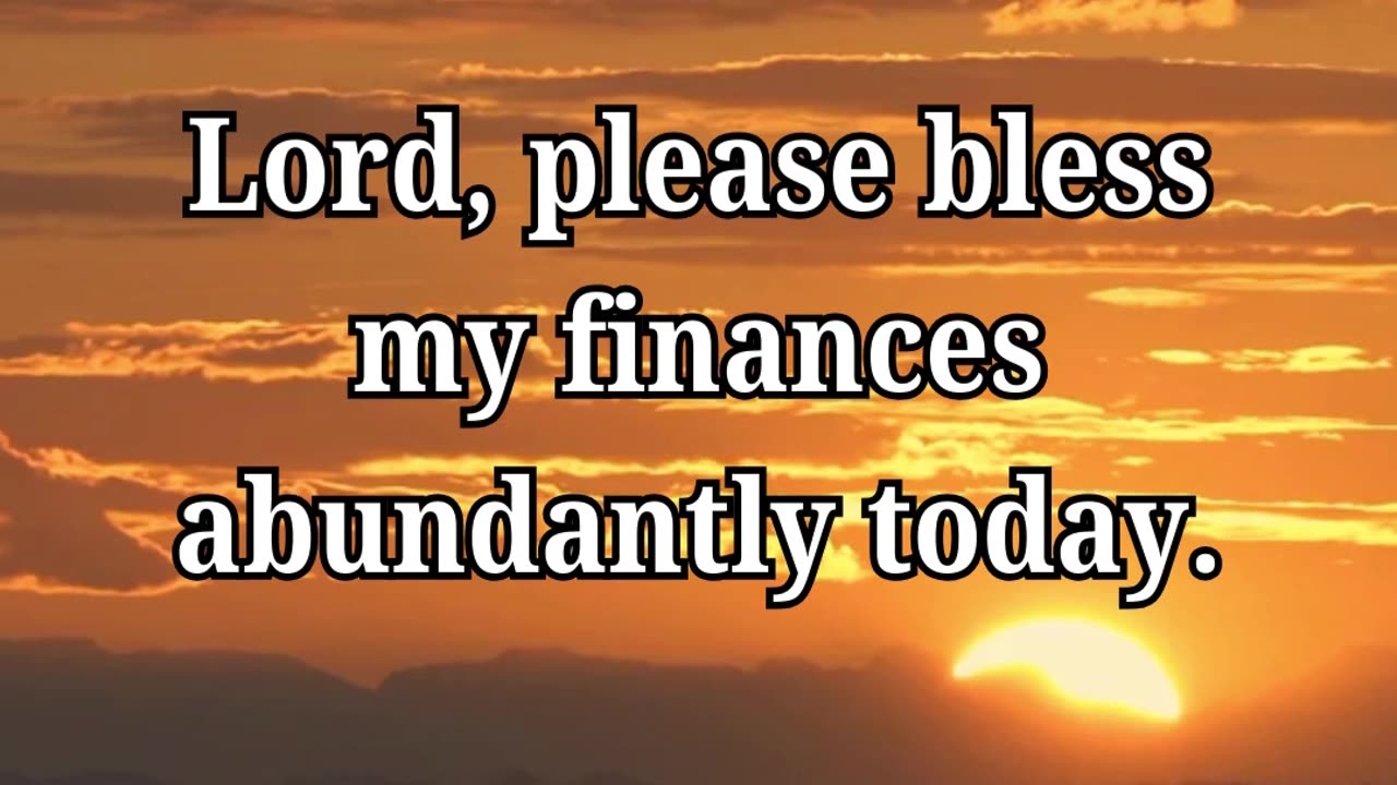 Abundance Prayer, because Prayer changes things.