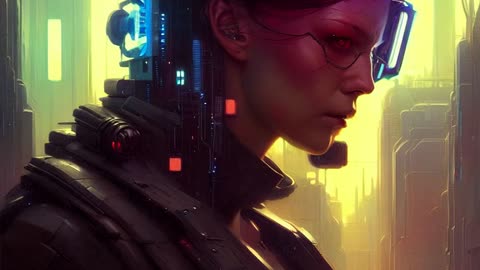 NANO ASSASSINS by Eric Bellefeuille : 4K Screensaver for TV Frame #cyberpunk #digitalart