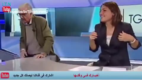 A guest loses his temper and kisses the presenter on the air