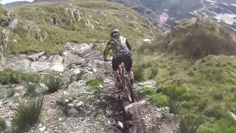 Antur stiniog dh mtb black powder fail!