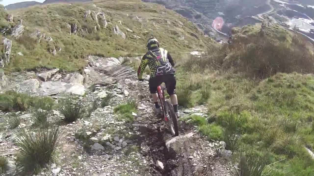 Antur stiniog dh mtb black powder fail!