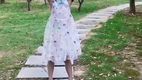 little girl dancing