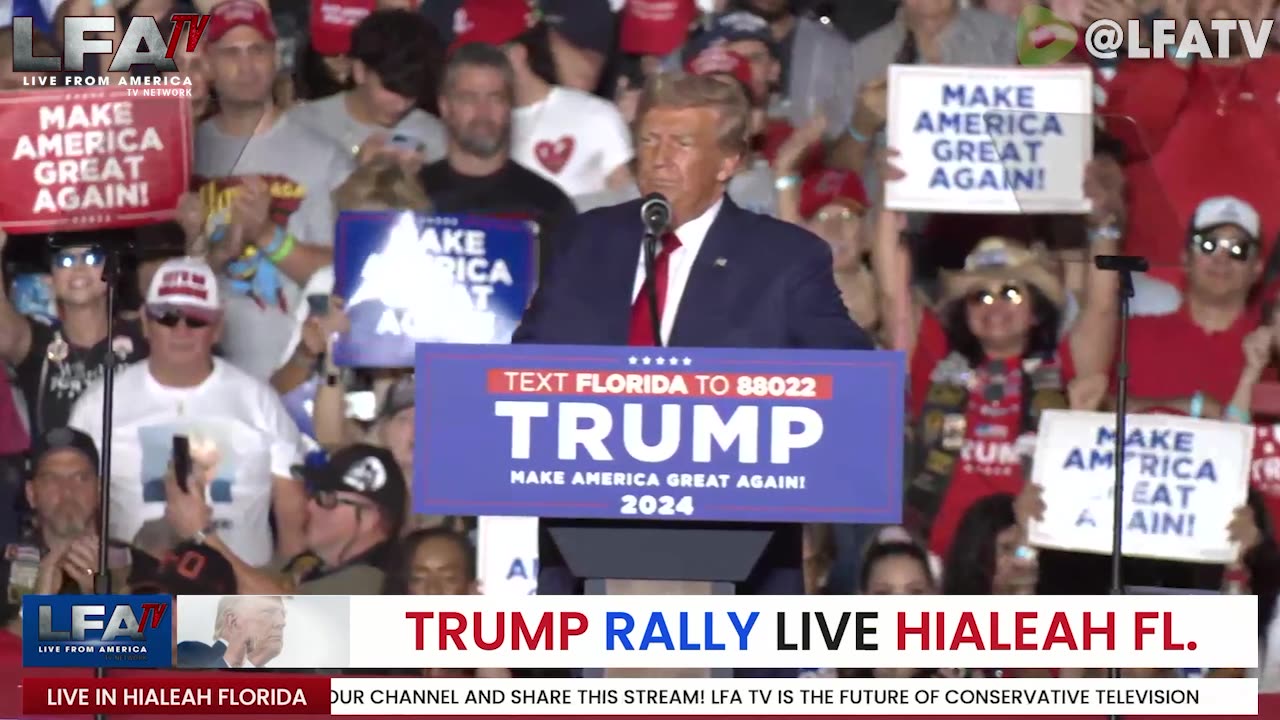 PRESIDENT DONALD TRUMP IN HIALEAH, FLORIDA!