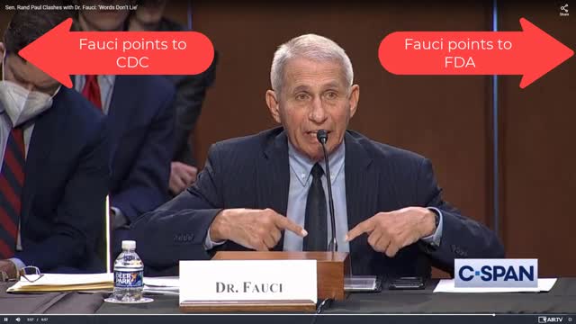 No accountability, CDC, Fauci, FDA, organizations just reference each other