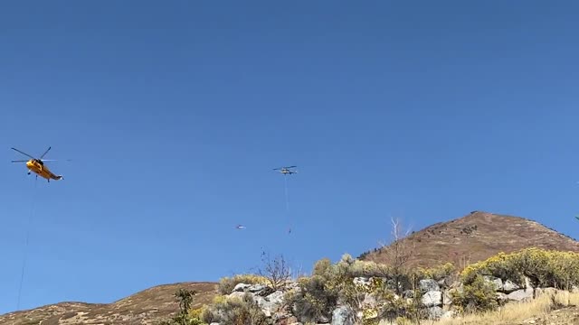 Utah Wild Fires Three Helicopters Fill Up