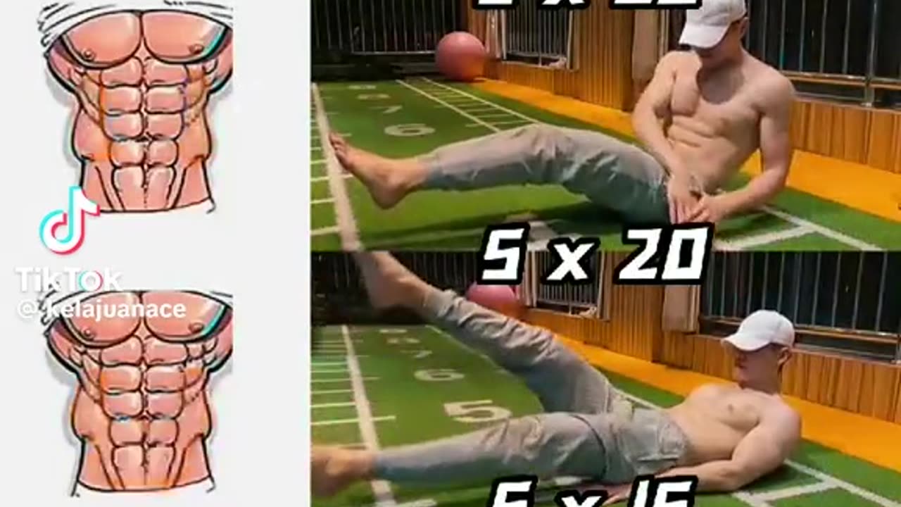 Exercise from just and muscle perfect in human body